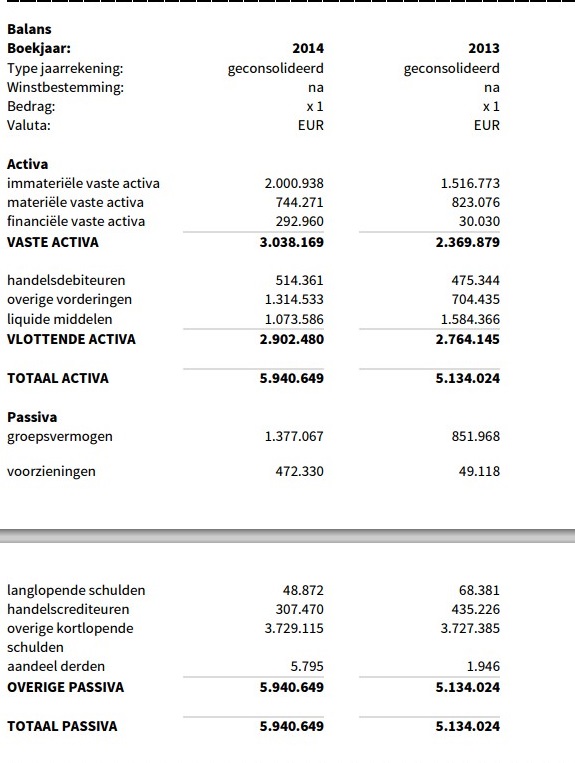 YourHosting 2014 Balans