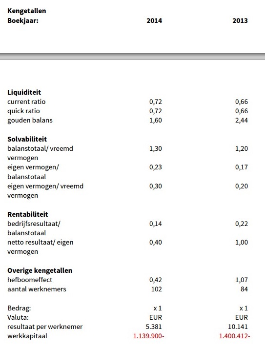 YourHosting 2014 Ratios
